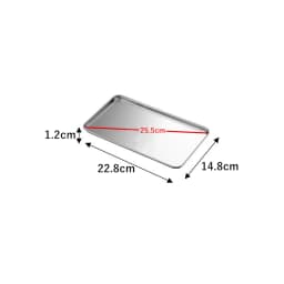 Stainless Steel Rectangle Food Storage Trays Sausage Noodles Fruit Dish Pastry Baking Plates for Restaurant Hotel Kitchen