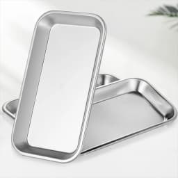 1/2/5pcs Stainless Steel Kitchen Tray Storage Tray Dental Medical Tool Nail Tattoo Dental Medical Tray Dish Jewelry Storage