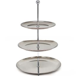 Stainless Steel Organizer Tray for Jewelry Keys Cakes Multi Layer Display Plate Home Store Counter Shelf with Non Slip Base