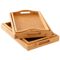 New Rectangular Storage Tray household Solid Wood Storage Plate Bamboo Water Cup Plate Dried Fruit Water Cup Plate