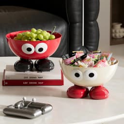 Uforu Food Grade Fruit Bowl Large Capacity Detachable Snack Container Cute Creative Fruit Tray for Kitchen Countertop