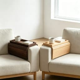 Bamboo Sofa Armrest Storage Tray Foldable Organizer for Couch Living Room Kitchen Snack Drink Remote Control Holder Space Saving