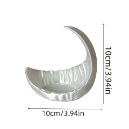 Pearl White Moon Jewelry Storage Tray, perfect for bedrooms, nightstands, vanities, living rooms, entryways, and more