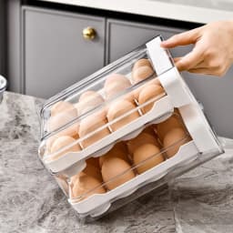 Multi Layer Drawer Egg Storage Container, Kitchen Refrigerator Special Egg Organizer Rack