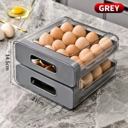 Multi Layer Drawer Egg Storage Container, Kitchen Refrigerator Special Egg Organizer Rack