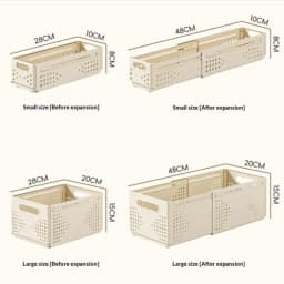 Retractable Plastic Cabinet Storage Box Stackable Expandable Organizer For Kitchen Pantry