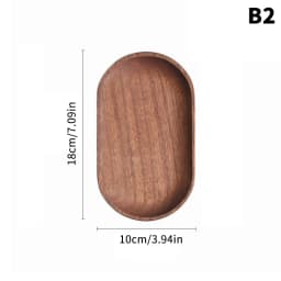 Walnut Coffee Tray Large Size Food Cup Wooden Plate Dinner Cake Bread Solid Wooden Tray Decorative Kitchen Accessories