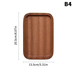 Walnut Coffee Tray Large Size Food Cup Wooden Plate Dinner Cake Bread Solid Wooden Tray Decorative Kitchen Accessories
