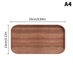 Walnut Coffee Tray Large Size Food Cup Wooden Plate Dinner Cake Bread Solid Wooden Tray Decorative Kitchen Accessories