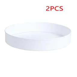 1pc 360 Degree Rotating Cabinet Organizer Kitchen Bathroom Cosmetic Turntable Storage Tray Non-Slip Spice Round Rack Plate