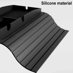 Couch Cup Holder Tray, Integrated Couch Arm Trays, Silicone Chair Clip on Tray, Armrest Tray for Snacks, Remote and Phones