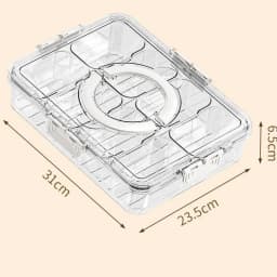 8-Grid Divided Plate with Lid Food Storage Box Snack Box Fruit Storage Container Candy Fruits Nuts Clear Refrigerator Organizer
