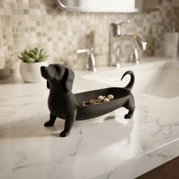3D Printed Minimalist Dachshund Jewelry Tray — 3D Dachshund Design, Fun Instagram-Style Home Decor