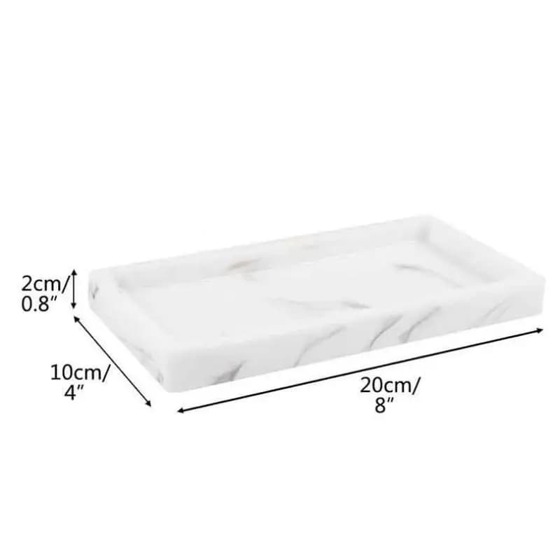 1Pc Dressing Table Decorative Bathroom Tray Organizer Square Silicone Aroma Diffuser Tray Bathroom Tray Soft Jewelry Tray