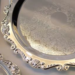 1pc Retro Light Luxury Style Metal Jewelry Tray with Carved Design, Suitable for Jewelry Storage and Organization