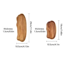 Wood Decorative Bread Snack Cake Food Dish Trays Tableware Japanese Style Wooden Tea Coffee Tray Fruit Dessert Candy Plate