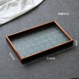 Table Organizer Tray Storage Tray Walnut Wood Tray For Cutlery Serving Spoons Cooking Utensils Teapot Teacup Snack 