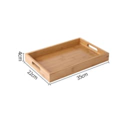 New Rectangular Storage Tray household Solid Wood Tea Tray Bamboo Water Cup Plate Dried Fruit