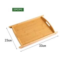 New Rectangular Storage Tray household Solid Wood Tea Tray Bamboo Water Cup Plate Dried Fruit