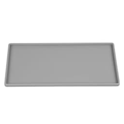 200mm Silicone Plastic Flat Tray Square Anti-slip Twistable Stand Mobile Holder Bathroom Soap Tray Coffee Tea Cutlery Holder