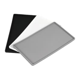200mm Silicone Plastic Flat Tray Square Anti-slip Twistable Stand Mobile Holder Bathroom Soap Tray Coffee Tea Cutlery Holder
