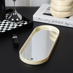 Glass Mirror Decorative Storage Tray For Makeup Dessert Plate Jewelry Necklace Bracelet Table Perfume Wedding Brides
