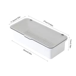 Cutlery Storage Tray Holder Tableware Organizer Spoon Fork Storage Box Plastic Container Cutlery Rack With Lid And Drainer