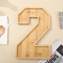 Wooden Digital Tray Home Party Birthday Party Decoration Dessert Plate Fruit Vegetable Cheese Platter Kitchen Cooked Food Plate