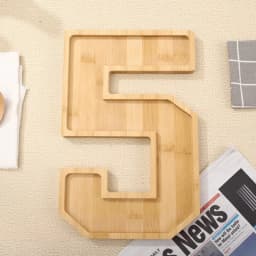 Wooden Digital Tray Home Party Birthday Party Decoration Dessert Plate Fruit Vegetable Cheese Platter Kitchen Cooked Food Plate