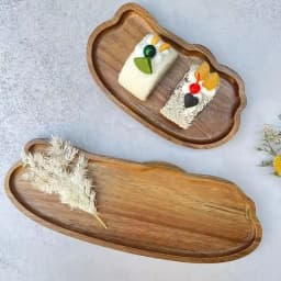 NEW Japanese Style Wooden Tea Coffee Tray Fruit Dessert Candy Plate Wood Decorative Bread Snack Cake Food Dish Trays Tableware
