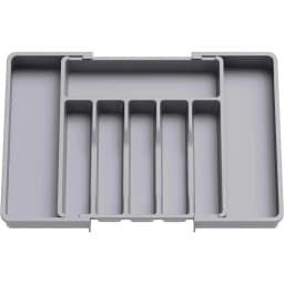 Adjustable Expandable Silverware Drawer Organizer Plastic Tableware Storage Tray for Spoon Fork Knife Kitchen Utensils