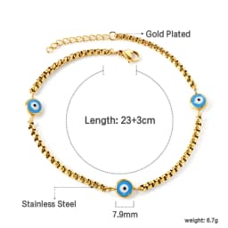 Exquisite Anklet Stainless Steel Minimalist Chain Jewelry Elegant & Aesthetic Ornament Multiple Styles Available for Daily Wear