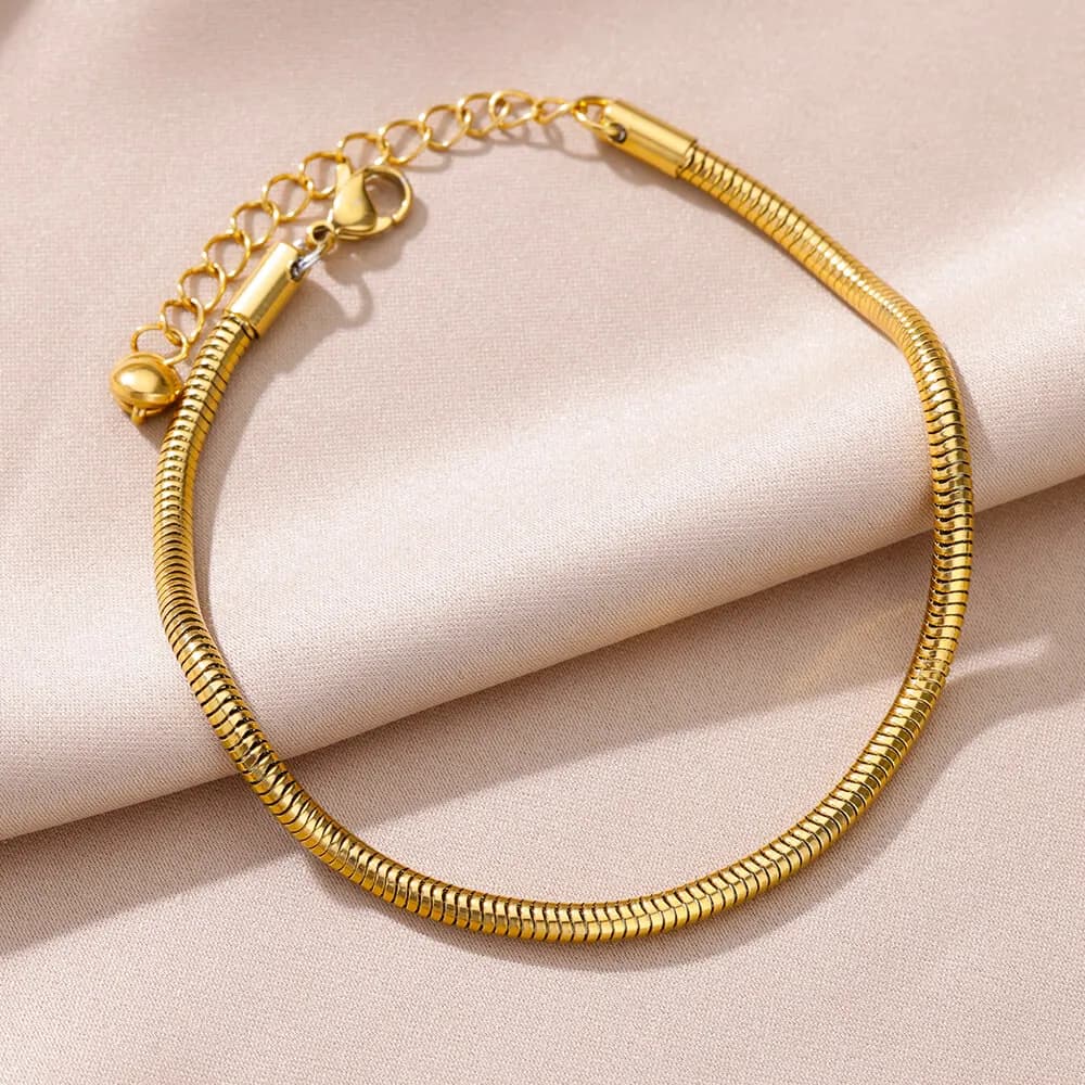 Anklets for Women Foot Leg Bracelets Summer Beach Stainless Steel Snake Chain Anklet New Aesthetics Jewelry Accessories Gift