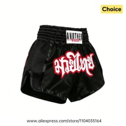 Muay Thai Pants Thai Embroidery Thai Boxing Shorts Men Women Kids Combat Sports Taekwondo Wushu Sanda MMA Kickboxing Fight Gear
