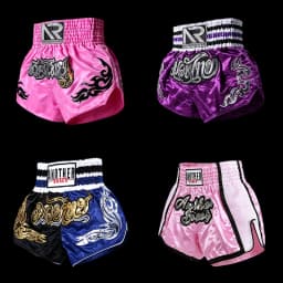 Muay Thai Pants Thai Embroidery Thai Boxing Shorts Men Women Kids Combat Sports Taekwondo Wushu Sanda MMA Kickboxing Fight Gear