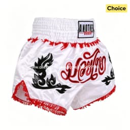 Muay Thai Pants Thai Embroidery Thai Boxing Shorts Men Women Kids Combat Sports Taekwondo Wushu Sanda MMA Kickboxing Fight Gear