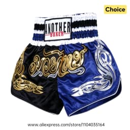 Muay Thai Pants Thai Embroidery Thai Boxing Shorts Men Women Kids Combat Sports Taekwondo Wushu Sanda MMA Kickboxing Fight Gear