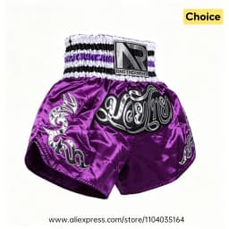 Muay Thai Pants Thai Embroidery Thai Boxing Shorts Men Women Kids Combat Sports Taekwondo Wushu Sanda MMA Kickboxing Fight Gear
