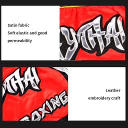 Men Women Kids Muay Thai Shorts Embroidery Thai Boxing Shorts Satin BJJ MMA Clothes Gym Grappling Cage Fight Kickboxing Shorts