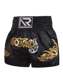 ANOTHERBOXER Muay Thai Shorts, Embroidered Traditional Boxing Pants, Sportswear for Men Women, Breathable Training Kids Shorts