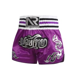 ANOTHERBOXER Muay Thai Shorts, Embroidered Traditional Boxing Pants, Sportswear for Men Women, Breathable Training Kids Shorts