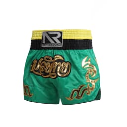 ANOTHERBOXER Muay Thai Shorts, Embroidered Traditional Boxing Pants, Sportswear for Men Women, Breathable Training Kids Shorts