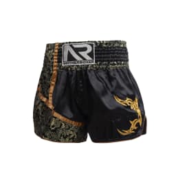 ANOTHERBOXER Muay Thai Shorts, Embroidered Traditional Boxing Pants, Sportswear for Men Women, Breathable Training Kids Shorts