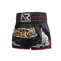 ANOTHERBOXER Muay Thai Shorts, Embroidered Traditional Boxing Pants, Sportswear for Men Women, Breathable Training Kids Shorts