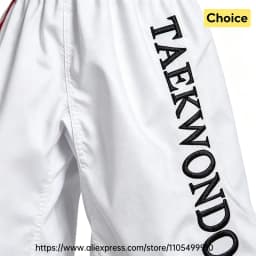 Taekwondo Pants Breathable Martial Arts Class Training Trousers for Adults Kids Loose Kickboxing Sparring Training Gi Bottoms