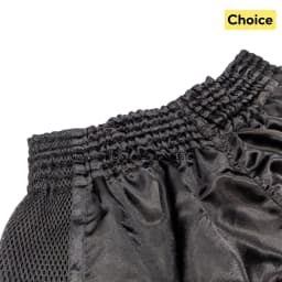 No Embroidery Solid Muay Thai Boxing Shorts Breathable Mesh Satin Kickboxing Shorts Elastic Waist Adult Kids MMA Fighting Pants