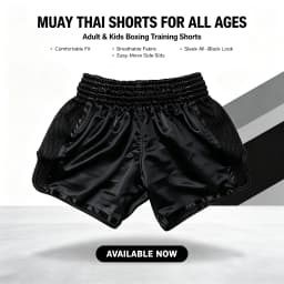 No Embroidery Solid Muay Thai Boxing Shorts Breathable Mesh Satin Kickboxing Shorts Elastic Waist Adult Kids MMA Fighting Pants