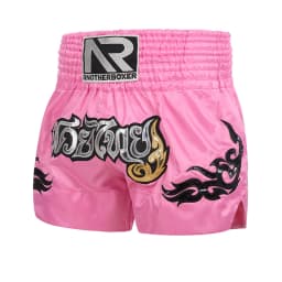 Short Muay Thai Man Kick Boxing Shorts Women Kid Gold Embroidery Satin Kickboxing Cage Fight Pants Black MMA Martial Arts Gear