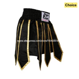 Men's Muay Thai Pants Women's Boxing Shorts Gladiator Ribbons MMA Training Wrestling Sparring Kickboxing Fight Kickboxing Trunks