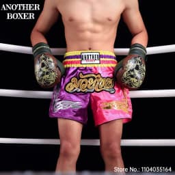 Muay Thai Shorts Pink Thai Boxing Shorts Men Women Children MMA Sparring Training Clothing Bow Wrestling Fight Kickboxing Pants